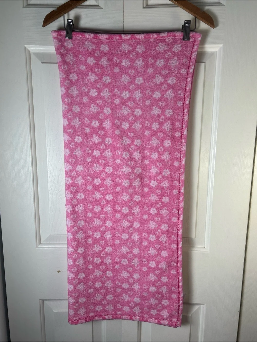 Le Bebe Favorite Pink White Unicorn Baby Blanket Floral Hearts Butterfly Lovey